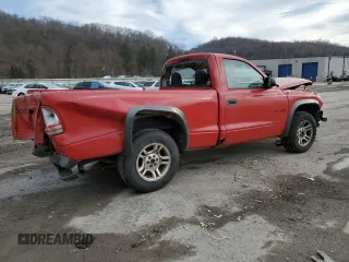 2002 Dodge Dakota with VIN 1B7FL16X92S669659, listed as a Copart auction lot 86835994 with 134,893 mi miles and Salvage Title. Bid and sale history available at carsss.com. Image 3.