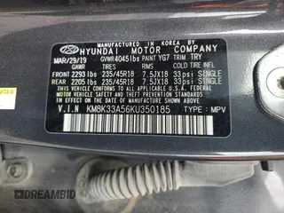 2019 Hyundai Kona Limited with VIN KM8K33A56KU350185, listed as a Copart auction lot 85416454 with 71,067 mi miles and Salvage Title. Bid and sale history available at carsss.com. Image 12.