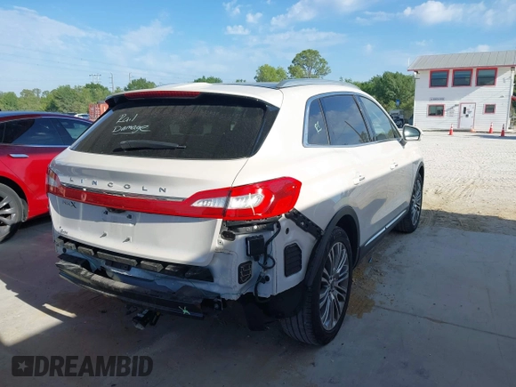 2017 Lincoln MKX Reserve with VIN 2LMPJ6LR6HBL52244, listed as a IAAI auction lot 41908684 with 77,886 mi miles. Bid and sale history available at carsss.com. Image 4.