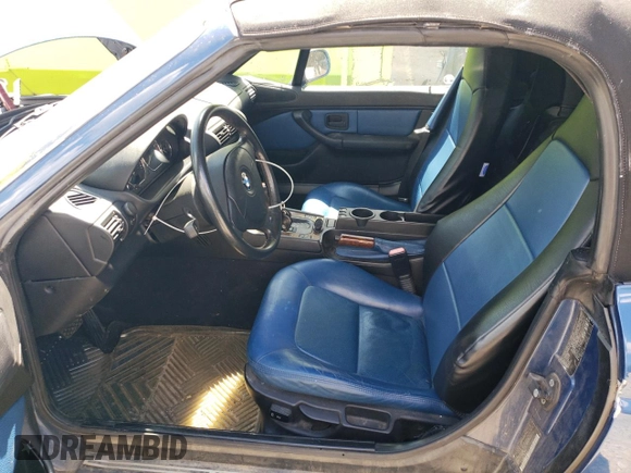 2000 BMW Z3 2.5L with VIN 4USCH9344YLG05011, listed as a Copart auction lot 73979264 with 91,684 mi miles and Salvage Title. Bid and sale history available at carsss.com. Image 7.