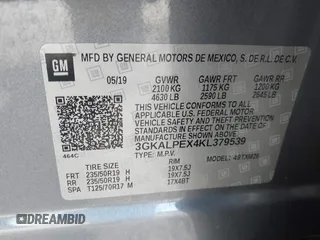 2019 GMC Terrain SLT z VIN 3GKALPEX4KL379539, wystawiony jako IAAI lot #41662177 z przebiegiem 45 545 mil mil oraz . Historia ofert i sprzedaży dostępna na DreamBid. Obrazek 9.