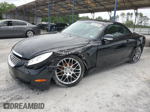 2005 Lexus SC with VIN JTHFN48Y150069492, listed as a Copart auction lot 61017784 with 51,422 mi miles and Salvage Title. Bid and sale history available at carsss.com. Image 1.