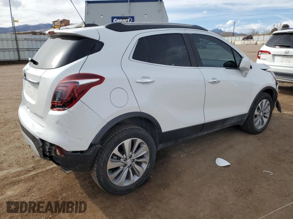 2020 Buick Encore Preferred with VIN KL4CJASB8LB008672, listed as a Copart auction lot 50195065 with 86,848 mi miles and Salvage Title. Bid and sale history available at DreamBid. Image 3.