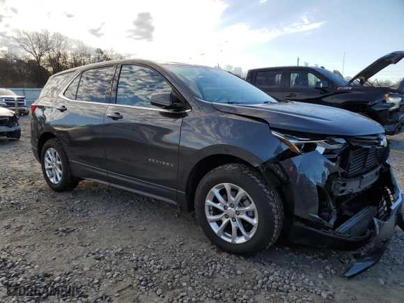 2020 Chevrolet Equinox LT with VIN 2GNAXUEV9L6241876, listed as a Copart auction lot 46735345 with 96,445 mi miles and Salvage Title. Bid and sale history available at carsss.com. Image 4.