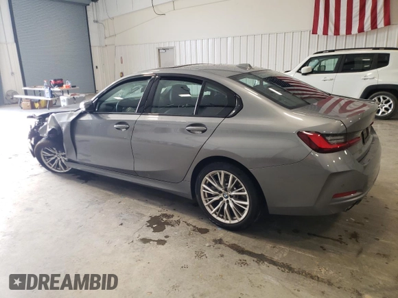 2023 BMW 3 Series 330i with VIN 3MW69FF07P8D31956, listed as a Copart auction lot 44984425 with 23,802 mi miles and Salvage Title. Bid and sale history available at carsss.com. Image 2.
