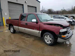 2000 Chevrolet Silverado 1500 with VIN 1GCEC19V3YZ280280, listed as a Copart auction lot 47756885 with 0 mi miles and Salvage Title. Bid and sale history available at carsss.com. Image 4.