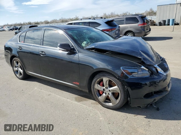 2008 Lexus GS 350 with VIN JTHBE96SX80039745, listed as a Copart auction lot 46442225 with 202,974 mi miles and Salvage Title. Bid and sale history available at carsss.com. Image 4.