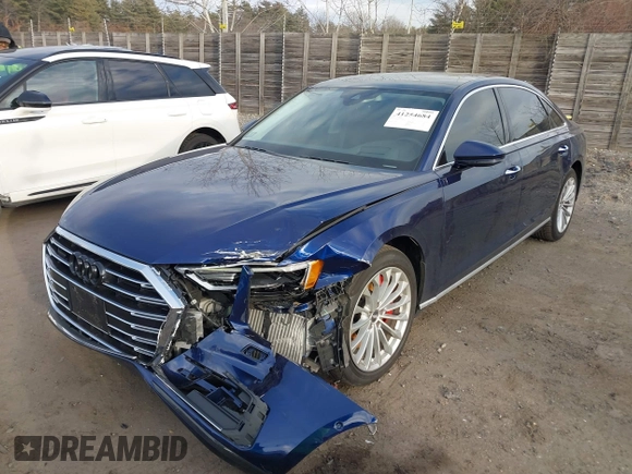 2019 Audi A8 L with VIN WAU8DAF82KN019534, listed as a IAAI auction lot 41254684 with 80,041 mi miles. Bid and sale history available at carsss.com. Image 17.