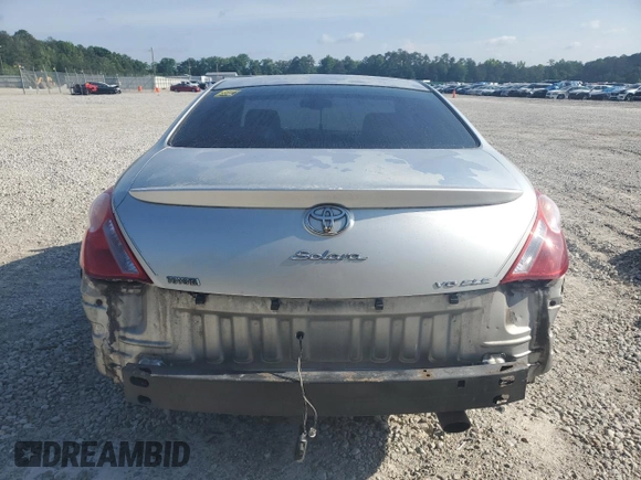 2006 Toyota Solara SE z VIN 4T1CA38P96U066184, wystawiony jako Copart lot #55416185 z przebiegiem 178 925 mil mil oraz Szkoda całkowita • Salvage title. Historia ofert i sprzedaży dostępna na DreamBid. Obrazek 6.