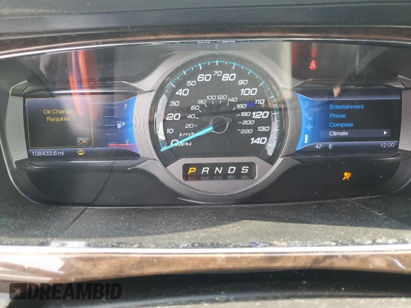 2013 Ford Taurus Limited с VIN 1FAHP2F86DG188338, выставлен на аукционе Copart как лот 58488265 с пробегом 108 433 миль миль и Чистый • Clean title. История ставок и продаж доступна на DreamBid. Изображение 9.