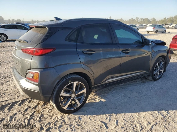 2019 Hyundai Kona Ultimate with VIN KM8K53A5XKU360373, listed as a Copart auction lot 77680714 with 67,680 mi miles and Salvage Title. Bid and sale history available at carsss.com. Image 3.
