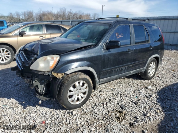 2005 Honda CR-V EX SE with VIN JHLRD789X5C056060, listed as a Copart auction lot 46157125 with 0 mi miles and Salvage Title. Bid and sale history available at carsss.com. Image 1.