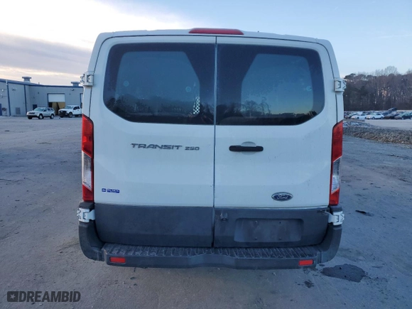 2016 Ford Transit Cargo Van with VIN 1FTYR1ZM1GKA87054, listed as a Copart auction lot 42176815 with 171,967 mi miles and Salvage Title. Bid and sale history available at carsss.com. Image 6.
