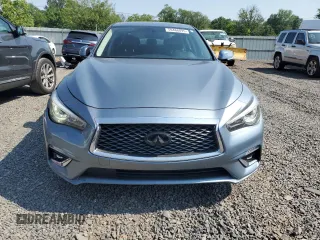 2019 Infiniti Q50 Luxe with VIN JN1EV7APXKM518952, listed as a Copart auction lot 59468095 with 42,344 mi miles and Salvage title. Bid and sale history available at DreamBid. Image 5.
