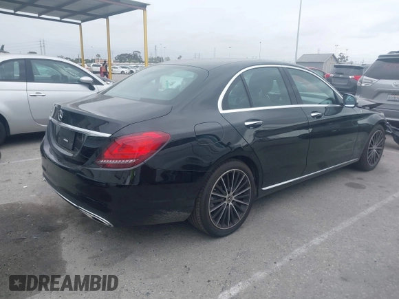 2021 Mercedes-Benz C 300 with VIN W1KWF8DB5MR650484, listed as a IAAI auction lot 42190143 with 32,460 mi miles and . Bid and sale history available at DreamBid. Image 4.