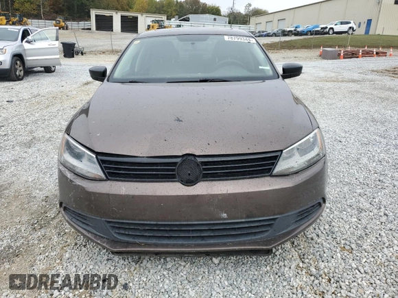 2012 Volkswagen Jetta Sedan S w/Sunroof with VIN 3VW2K7AJ0CM345918, listed as a Copart auction lot 78799344 with 173,455 mi miles and Salvage Title. Bid and sale history available at carsss.com. Image 5.