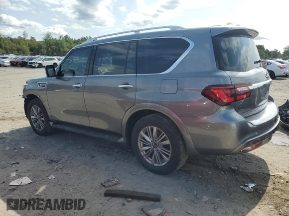 2019 Infiniti QX80 LUXE with VIN JN8AZ2NE3K9236932, listed as a Copart auction lot 70428804 with 82,166 mi miles and Salvage Title. Bid and sale history available at carsss.com. Image 2.