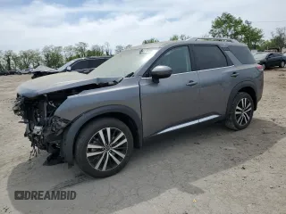 2023 Nissan Pathfinder Platinum с VIN 5N1DR3DK6PC216749, выставлен на аукционе Copart как лот 54558955 с пробегом 15 353 миль миль и Списание • Salvage title. История ставок и продаж доступна на DreamBid. Изображение 1.