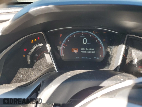 2020 Honda Civic Sedan Sport with VIN 19XFC2F87LE214442, listed as a Copart auction lot 41926545 with 37,105 mi miles and Salvage Title. Bid and sale history available at carsss.com. Image 9.