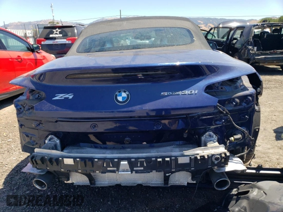 2020 BMW Z4 sDrive30i with VIN WBAHF3C08LWW63362, listed as a Copart auction lot 58871973 with 19,257 mi miles. Bid and sale history available at carsss.com. Image 6.
