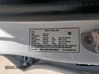 2023 Tesla Model 3 z VIN 5YJ3E1EA3PF405917, wystawiony jako Copart lot #56875645 z przebiegiem 40 874 mil mil oraz Szkoda całkowita • Salvage title. Historia ofert i sprzedaży dostępna na DreamBid. Obrazek 13.
