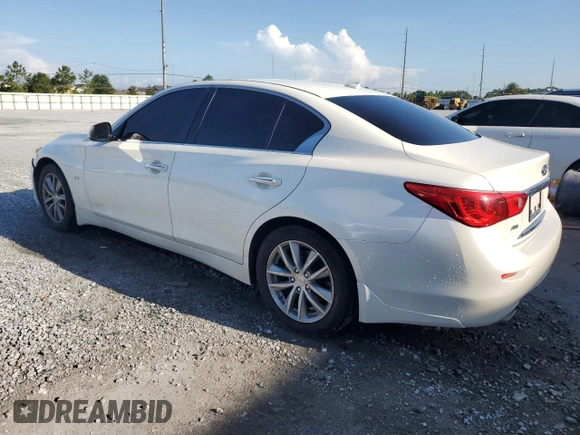 2017 Infiniti Q50 Premium with VIN JN1EV7AR0HM831261, listed as a Copart auction lot 63511775 with 79,484 mi miles and Salvage title. Bid and sale history available at DreamBid. Image 2.