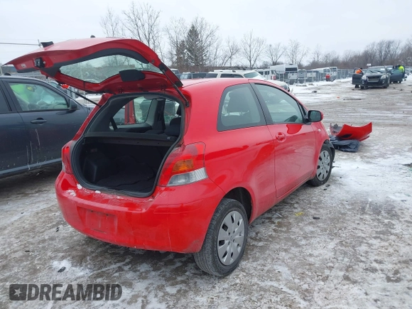 2011 Toyota Yaris with VIN JTDJT4K34B5329980, listed as a IAAI auction lot 41393540 with 84,987 mi miles. Bid and sale history available at carsss.com. Image 4.