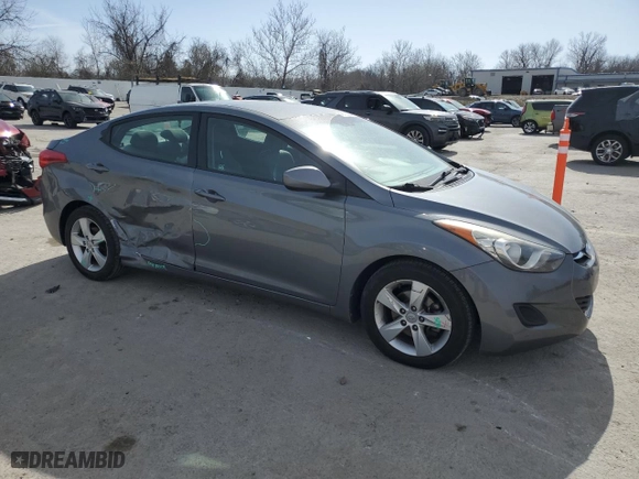 2013 Hyundai Elantra Limited PZEV with VIN 5NPDH4AE3DH359928, listed as a Copart auction lot 49163805 with 49,128 mi miles and Salvage Title. Bid and sale history available at carsss.com. Image 4.