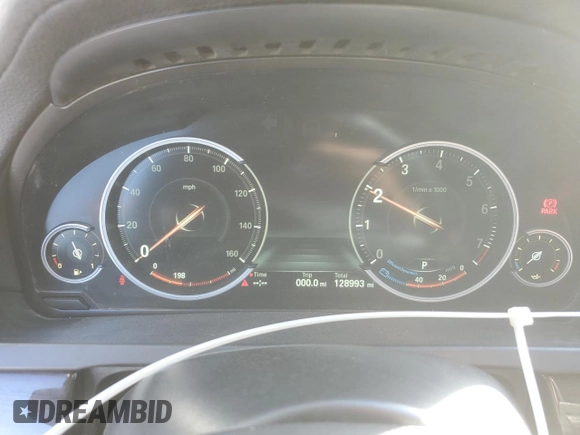 2015 BMW 7 Series 740Li xDrive with VIN WBAYF4C50FGS99289, listed as a Copart auction lot 79809474 with 128,993 mi miles and Salvage Title. Bid and sale history available at carsss.com. Image 9.