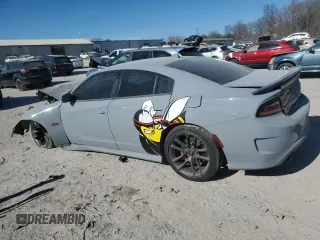 2022 Dodge Charger Scat Pack with VIN 2C3CDXGJ5NH161802, listed as a Copart auction lot 54876795 with 52,837 mi miles and Salvage Title. Bid and sale history available at carsss.com. Image 2.
