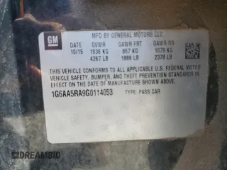 2016 Cadillac ATS Standard RWD z VIN 1G6AA5RA9G0114053, wystawiony jako Copart lot #49911065 z przebiegiem 110 063 mil mil oraz Szkoda całkowita • Salvage title. Historia ofert i sprzedaży dostępna na DreamBid. Obrazek 12.