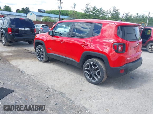 2020 Jeep Renegade Sport z VIN ZACNJBAB0LPM08654, wystawiony jako IAAI lot #42204513 z przebiegiem 46 312 mil mil oraz . Historia ofert i sprzedaży dostępna na DreamBid. Obrazek 3.