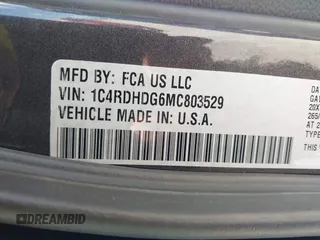 2021 Dodge Durango GT с VIN 1C4RDHDG6MC803529, выставлен на аукционе IAAI как лот 42348553 с пробегом 53 850 миль миль и . История ставок и продаж доступна на DreamBid. Изображение 9.