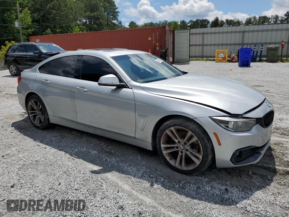 2018 BMW 4 Series 430i xDrive with VIN WBA4J3C54JBG91269, listed as a Copart auction lot 56852555 with 80,142 mi miles and Clean title. Bid and sale history available at DreamBid. Image 4.