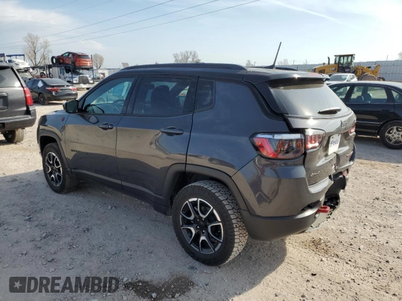 2024 Jeep Compass Trailhawk with VIN 3C4NJDDN7RT156682, listed as a Copart auction lot 50811795 with 8,088 mi miles and Salvage title. Bid and sale history available at DreamBid. Image 2.