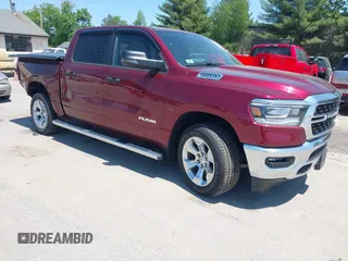 2023 Ram 1500 Big Horn with VIN 1C6SRFFT6PN685743, listed as a IAAI auction lot 42337568 with 12,634 mi miles and . Bid and sale history available at DreamBid. Image 1.