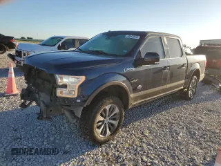 2015 Ford F-150 XLT with VIN 1FTEW1EF1FFC52983, listed as a Copart auction lot 53842575 with 94,526 mi miles and Salvage Title. Bid and sale history available at carsss.com. Image 1.