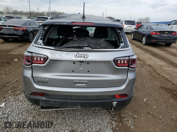 2022 Jeep Compass Limited with VIN 3C4NJDCB4NT113810, listed as a Copart auction lot 54395785 with 38,871 mi miles and Non repairable. Bid and sale history available at DreamBid. Image 6.