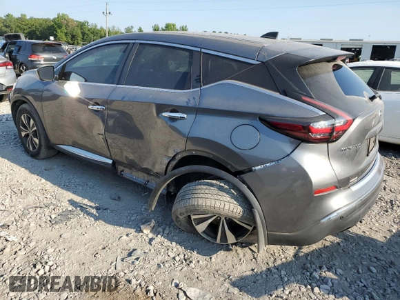 2022 Nissan Murano S with VIN 5N1AZ2AJ3NC125587, listed as a Copart auction lot 67247524 with 33,515 mi miles and Non Repairable. Bid and sale history available at DreamBid. Image 2.