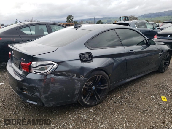 2018 BMW M4 with VIN WBS4Y9C53JAC86052, listed as a Copart auction lot 37065443 with 14,598 mi miles. Bid and sale history available at carsss.com. Image 3.