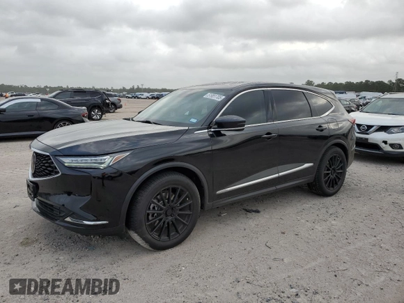 2022 Acura MDX w/Technology Package with VIN 5J8YE1H45NL005042, listed as a Copart auction lot 51951705 with 38,900 mi miles and Salvage Title. Bid and sale history available at carsss.com. Image 1.