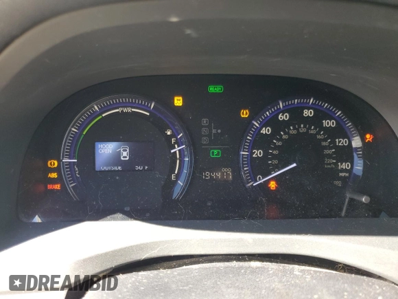 2010 Lexus HS 250h with VIN JTHBB1BA2A2001685, listed as a Copart auction lot 84653614 with 194,417 mi miles and Clean Title. Bid and sale history available at DreamBid. Image 9.