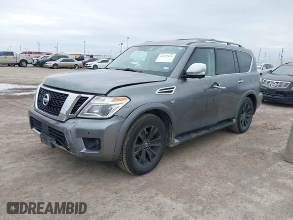 2018 Nissan Armada Platinum with VIN JN8AY2NFXJ9330364, listed as a IAAI auction lot 41572672 with 134,787 mi miles. Bid and sale history available at carsss.com. Image 14.