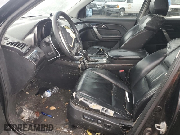 2009 Acura MDX Tech Pkg with VIN 2HNYD28609H501761, listed as a Copart auction lot 44110645 with Not Provided miles and Salvage Title. Bid and sale history available at carsss.com. Image 7.