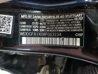 2008 Mercedes-Benz C 300 Sport with VIN WDDGF81X08F063234, listed as a Copart auction lot 64954335 with 110,050 mi miles and Clean title. Bid and sale history available at DreamBid. Image 12.