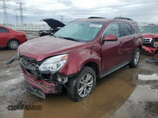 2016 Chevrolet Equinox LT z VIN 2GNFLFE37G6347292, wystawiony jako Copart lot #54385495 z przebiegiem 60 205 mil mil oraz Szkoda całkowita • Salvage title. Historia ofert i sprzedaży dostępna na DreamBid. Obrazek 1.