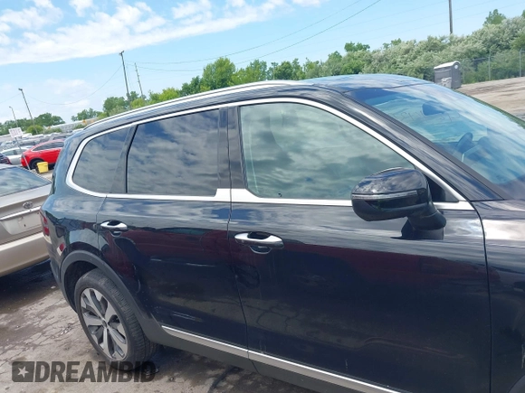 2022 Kia Telluride S with VIN 5XYP6DHCXNG307597, listed as a IAAI auction lot 42443135 with 46,356 mi miles and . Bid and sale history available at DreamBid. Image 12.