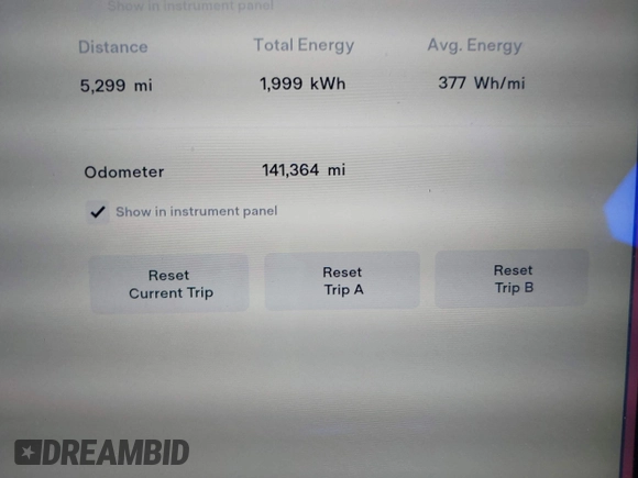 2014 Tesla Model S 60 with VIN 5YJSA1H14EFP57209, listed as a IAAI auction lot 41305157 with 141,364 mi miles and . Bid and sale history available at DreamBid. Image 16.