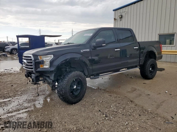 2016 Ford F-150 XLT with VIN 1FTEW1EF1GKF63192, listed as a Copart auction lot 55242505 with 65,516 mi miles and Salvage Title. Bid and sale history available at carsss.com. Image 1.