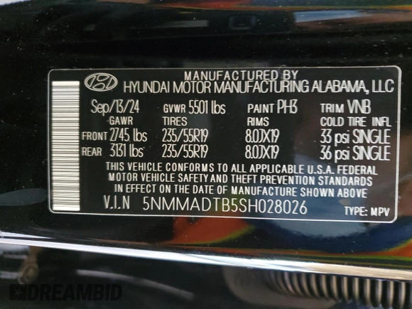 2025 Genesis GV70 2.5T with VIN 5NMMADTB5SH028026, listed as a Copart auction lot 45193745 with 2,243 mi miles and Salvage title. Bid and sale history available at DreamBid. Image 12.